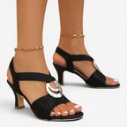 Jorvalore | Women's Comfortable Block Heel Sandals for Weddings and Events