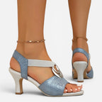 Jorvalore | Women's Comfortable Block Heel Sandals for Weddings and Events