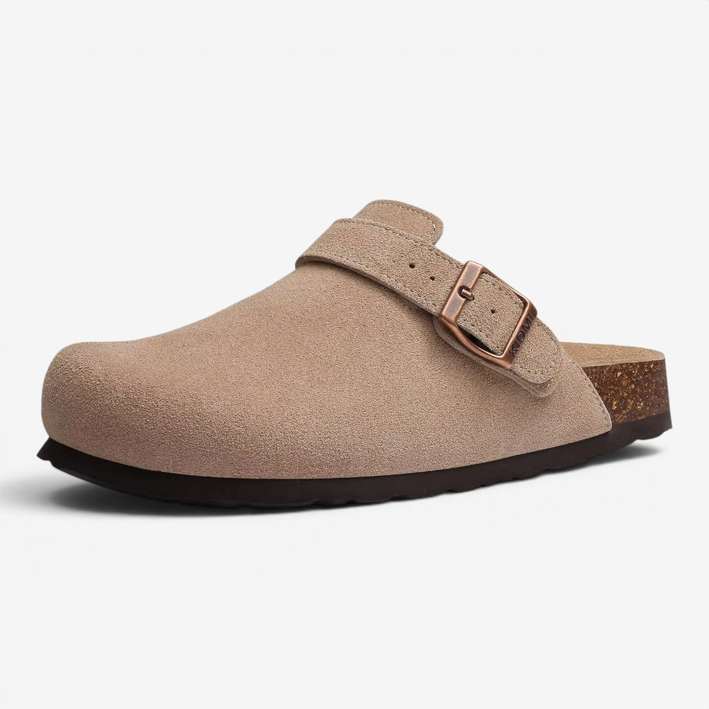Jorvalore | Women's Comfortable Suede Clogs Adjustable Buckle Sandals