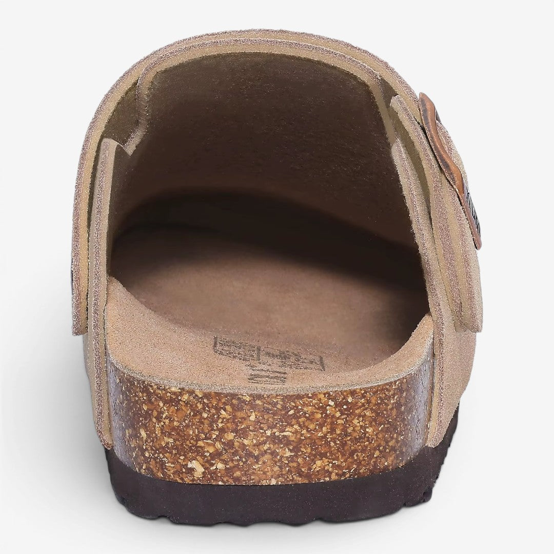 Jorvalore | Women's Comfortable Suede Clogs Adjustable Buckle Sandals