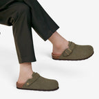 Jorvalore | Women's Comfortable Suede Clogs Adjustable Buckle Sandals