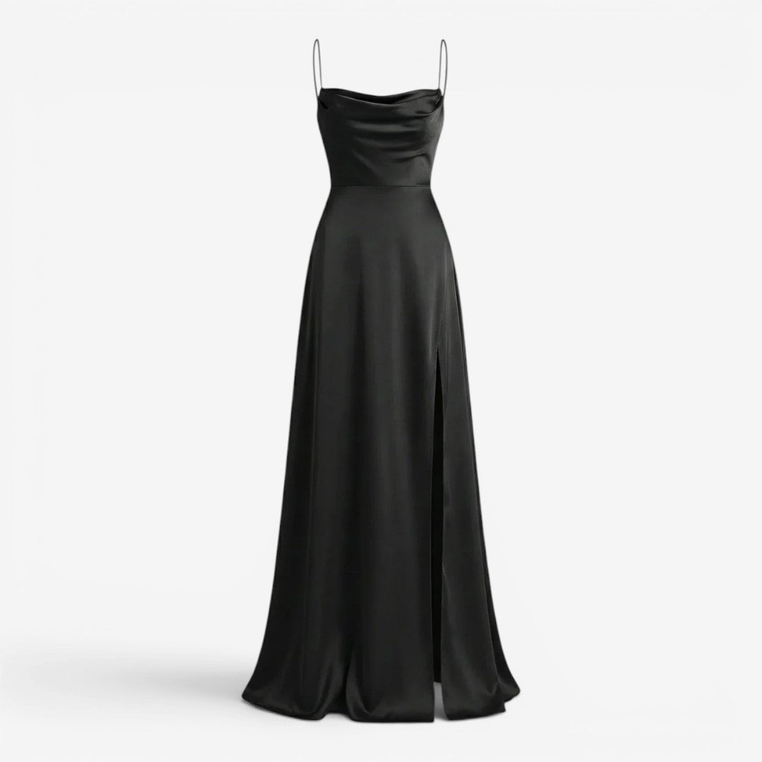Jorvalore | Women's Maxi Dress Elegant Draped Side Slit Summer Dress