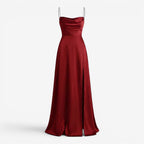 Jorvalore | Women's Maxi Dress Elegant Draped Side Slit Summer Dress