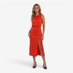 Jorvalore | Women's Sleeveless Summer Midi Dress Flattering Side Split