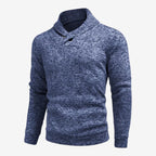 Jorvalore | Men's Breathable Mock Neck Sweatshirt with Button Collar