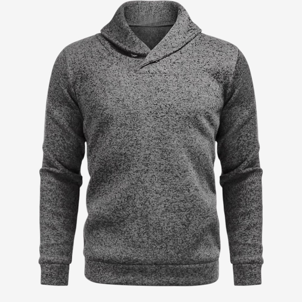 Jorvalore | Men's Breathable Mock Neck Sweatshirt with Button Collar