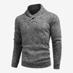 Jorvalore | Men's Breathable Mock Neck Sweatshirt with Button Collar