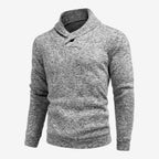 Jorvalore | Men's Breathable Mock Neck Sweatshirt with Button Collar