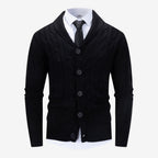Jorvalore | Men's Cable Knit Button Cardigan for Autumn & Winter