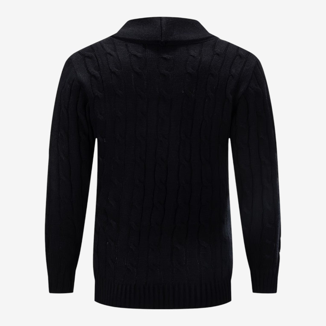 Jorvalore | Men's Cable Knit Button Cardigan for Autumn & Winter