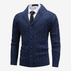 Jorvalore | Men's Cable Knit Button Cardigan for Autumn & Winter