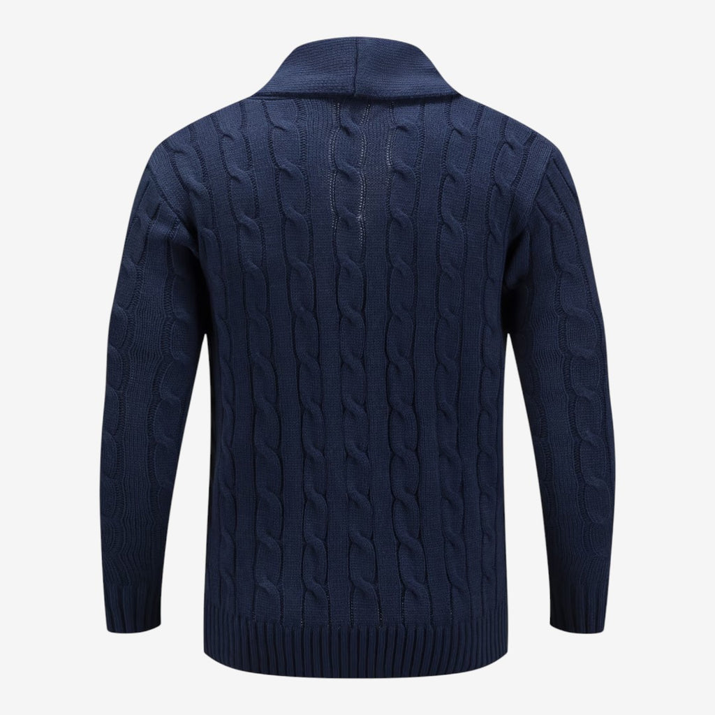 Jorvalore | Men's Cable Knit Button Cardigan for Autumn & Winter