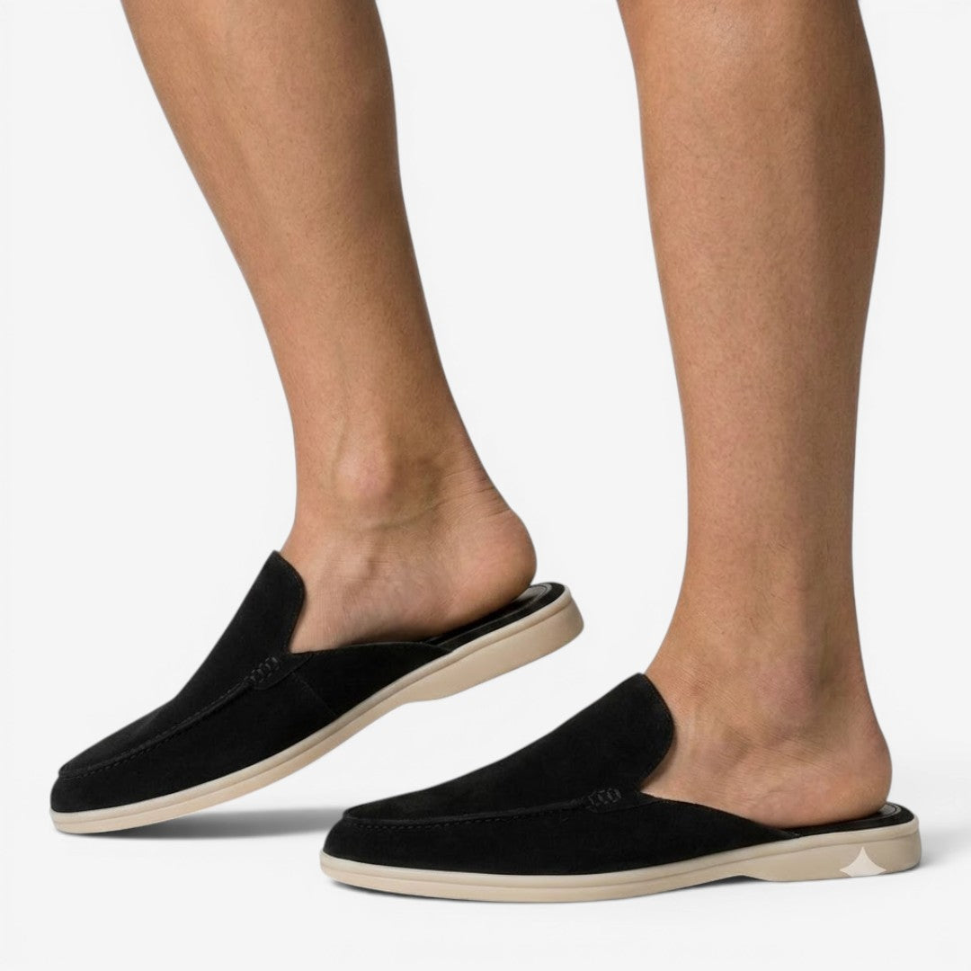 Jorvalore | Men's Casual Backless Loafers Suede Mule Shoes for Summer