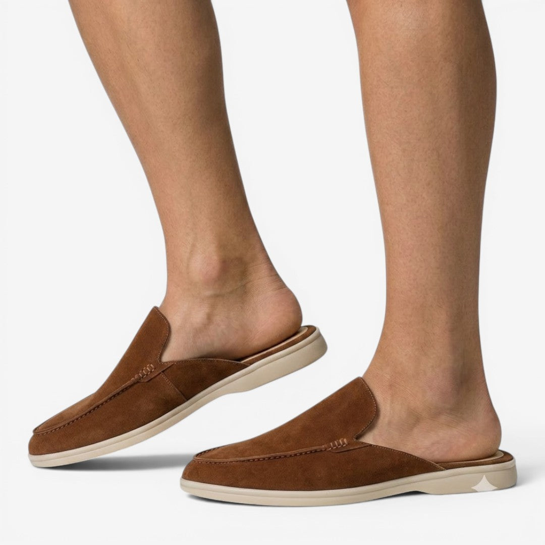 Jorvalore | Men's Casual Backless Loafers Suede Mule Shoes for Summer