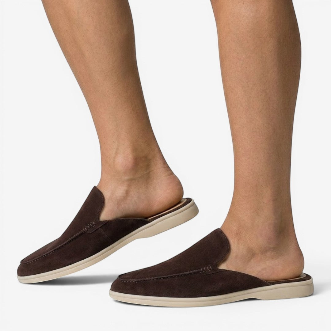 Jorvalore | Men's Casual Backless Loafers Suede Mule Shoes for Summer