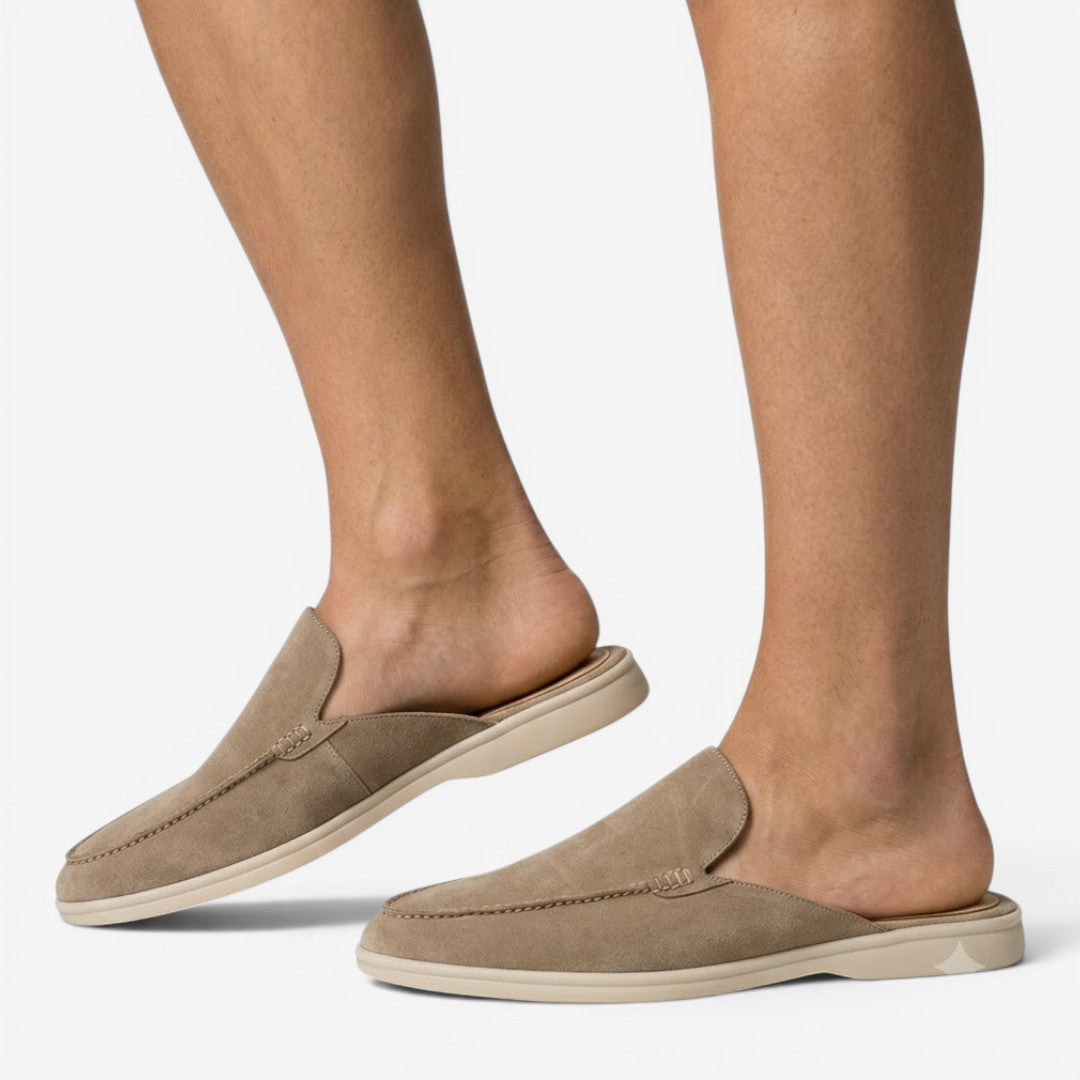 Jorvalore | Men's Casual Backless Loafers Suede Mule Shoes for Summer