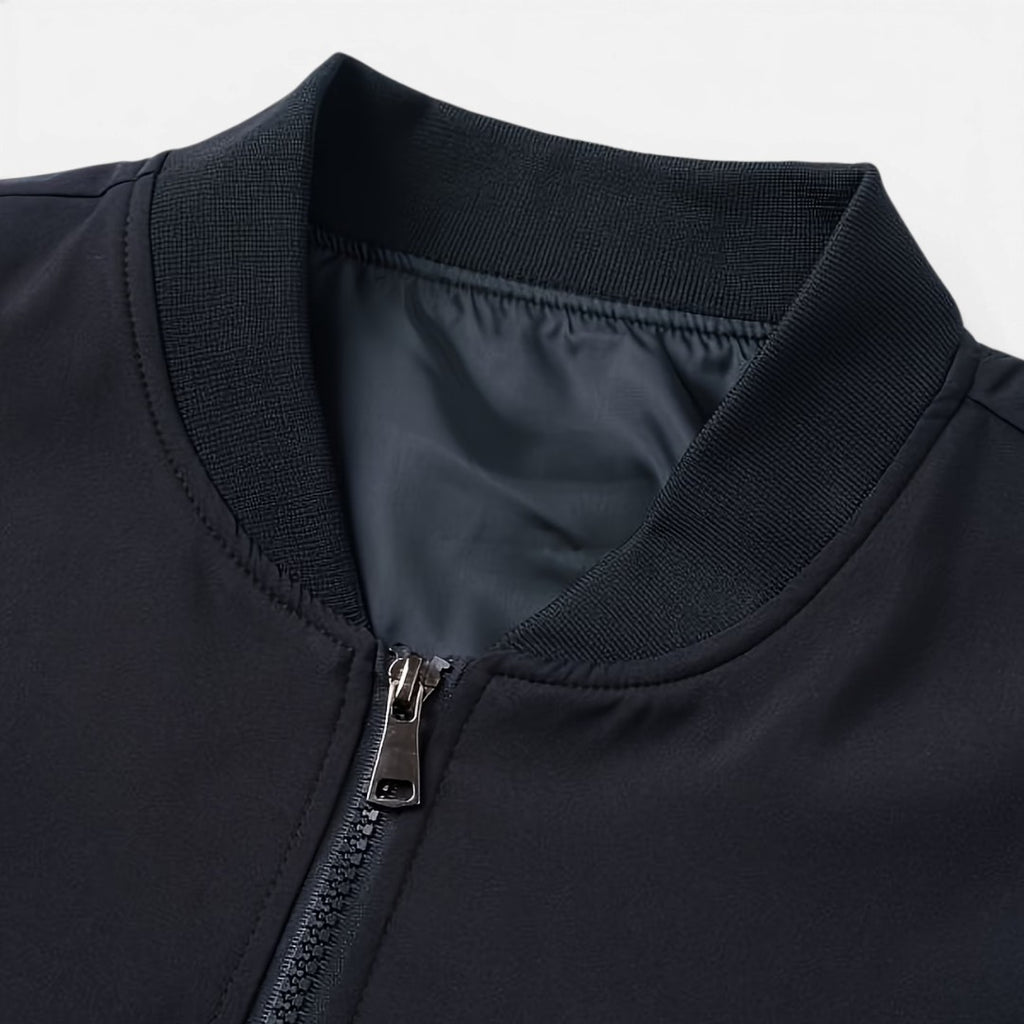 Jorvalore | Men’s Casual Bomber Jacket Baseball Collar Zip Up