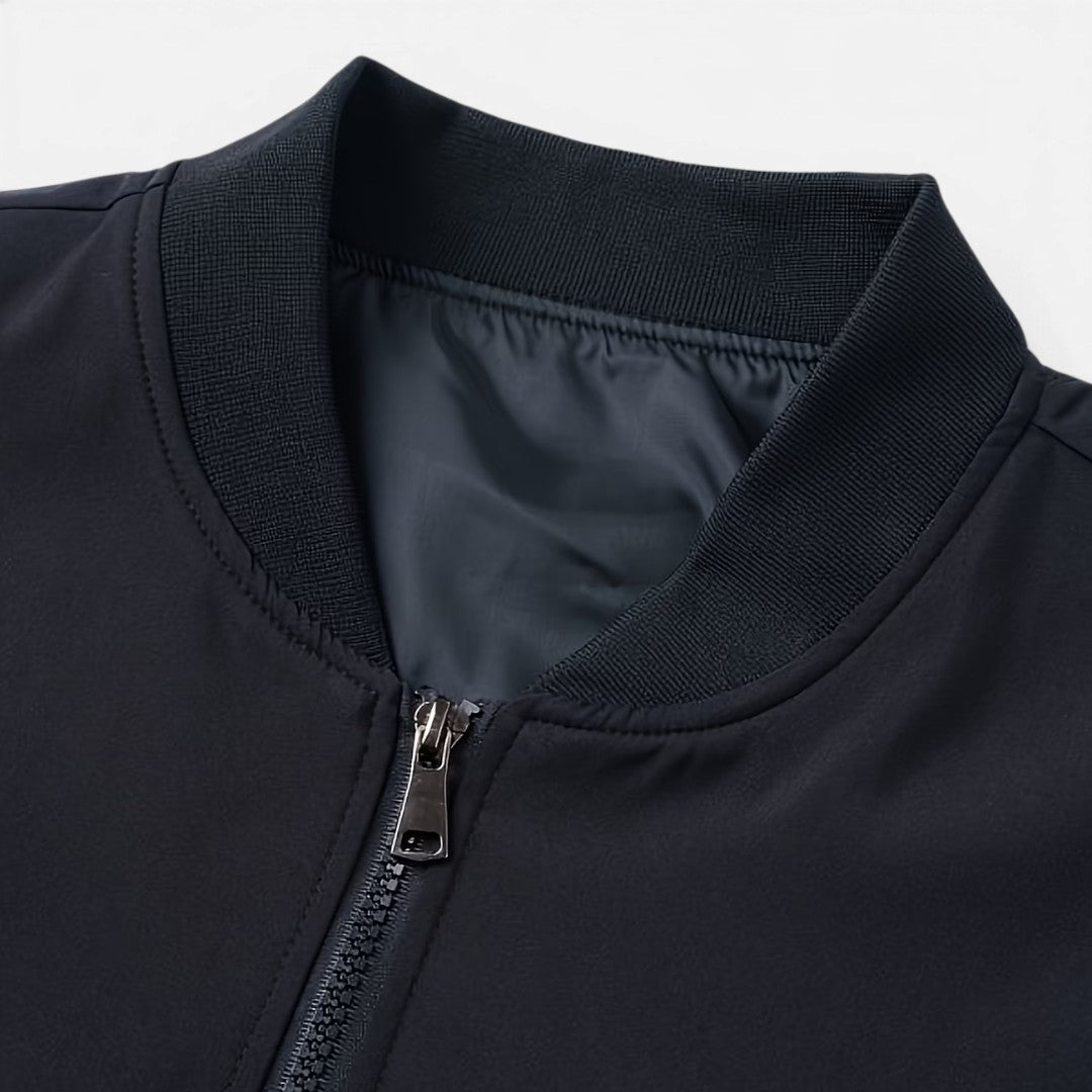 Jorvalore | Men’s Casual Bomber Jacket Baseball Collar Zip Up