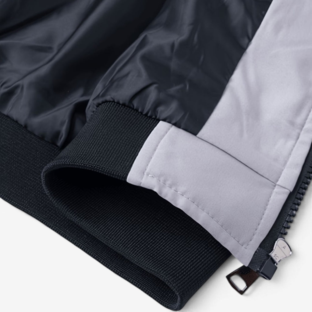 Jorvalore | Men’s Casual Bomber Jacket Baseball Collar Zip Up