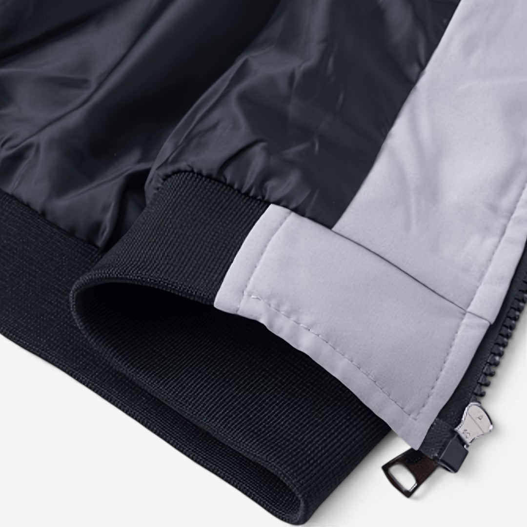 Jorvalore | Men’s Casual Bomber Jacket Baseball Collar Zip Up