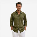 Jorvalore | Men’s Casual Denim Shirt Lightweight Long Sleeve Summer Fit