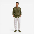 Jorvalore | Men’s Casual Denim Shirt Lightweight Long Sleeve Summer Fit