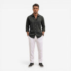 Jorvalore | Men’s Casual Denim Shirt Lightweight Long Sleeve Summer Fit
