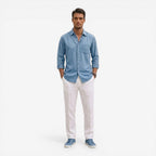 Jorvalore | Men’s Casual Denim Shirt Lightweight Long Sleeve Summer Fit