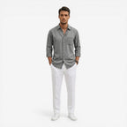Jorvalore | Men’s Casual Denim Shirt Lightweight Long Sleeve Summer Fit