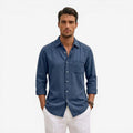 Jorvalore | Men’s Casual Denim Shirt Lightweight Long Sleeve Summer Fit