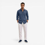 Jorvalore | Men’s Casual Denim Shirt Lightweight Long Sleeve Summer Fit