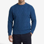Jorvalore | Men's Casual Knit Crew Neck Jumper for Autumn and Winter