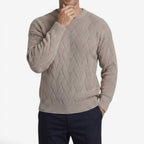 Jorvalore | Men's Casual Knit Crew Neck Jumper for Autumn and Winter