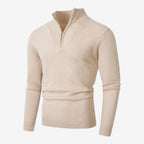 Jorvalore | Men's Casual Knit Quarter Zip Jumper with Warm Comfort