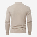 Jorvalore | Men's Casual Knit Quarter Zip Jumper with Warm Comfort