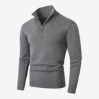 Jorvalore | Men's Casual Knit Quarter Zip Jumper with Warm Comfort