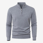Jorvalore | Men's Casual Knit Quarter Zip Jumper with Warm Comfort