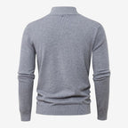 Jorvalore | Men's Casual Knit Quarter Zip Jumper with Warm Comfort