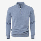 Jorvalore | Men's Casual Knit Quarter Zip Jumper with Warm Comfort