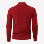 Jorvalore | Men's Casual Knit Quarter Zip Jumper with Warm Comfort