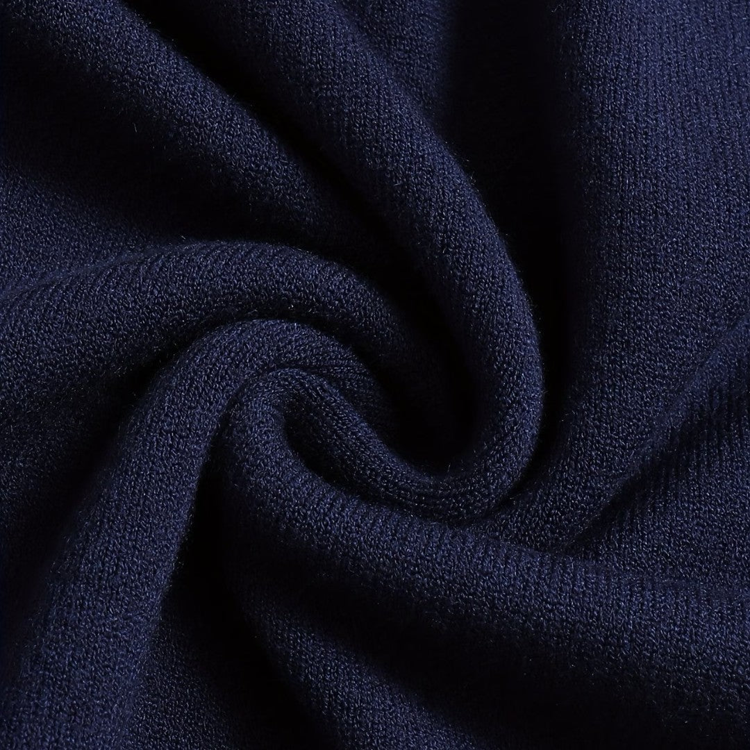 Jorvalore | Men's Casual Knit Quarter Zip Jumper with Warm Comfort