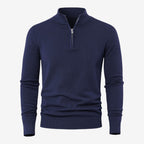Jorvalore | Men's Casual Knit Quarter Zip Jumper with Warm Comfort