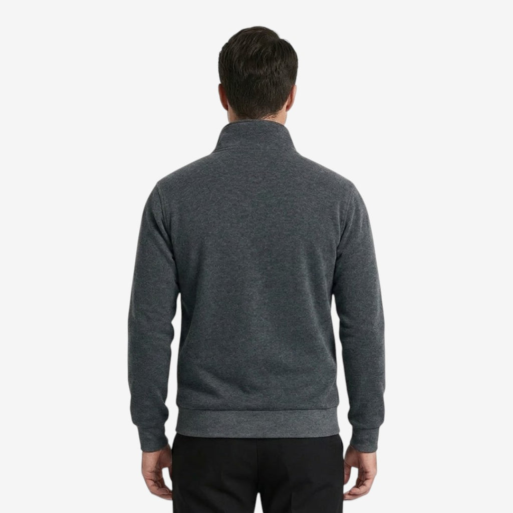 Jorvalore | Men’s Casual Knit Zip Jacket with Stand Collar and Pockets