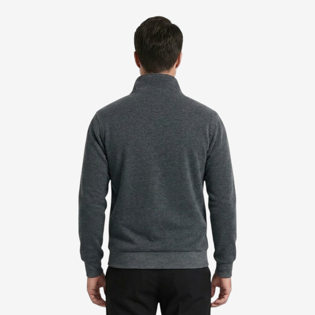 Jorvalore | Men’s Casual Knit Zip Jacket with Stand Collar and Pockets