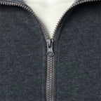 Jorvalore | Men’s Casual Knit Zip Jacket with Stand Collar and Pockets