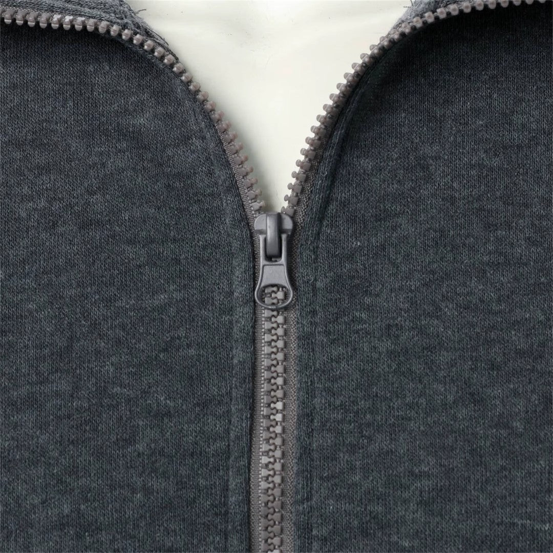 Jorvalore | Men’s Casual Knit Zip Jacket with Stand Collar and Pockets