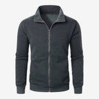 Jorvalore | Men’s Casual Knit Zip Jacket with Stand Collar and Pockets