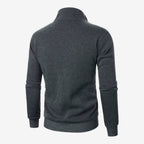 Jorvalore | Men’s Casual Knit Zip Jacket with Stand Collar and Pockets