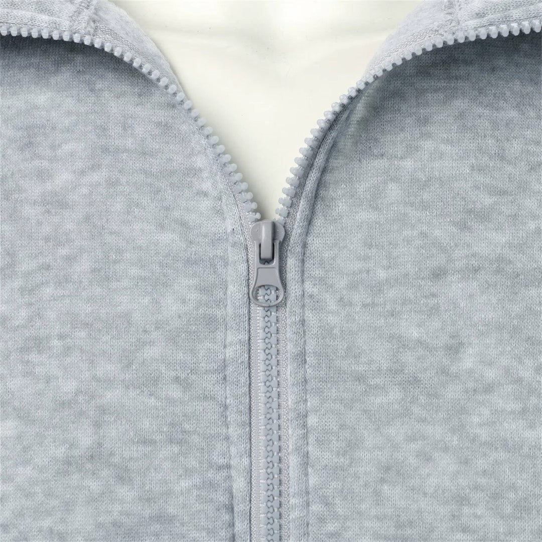 Jorvalore | Men’s Casual Knit Zip Jacket with Stand Collar and Pockets