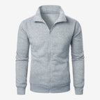 Jorvalore | Men’s Casual Knit Zip Jacket with Stand Collar and Pockets